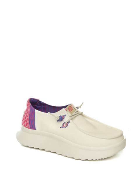 Slip on wendy peak bianco/rosa HEY DUDE | 41946WENDY PEAK-102